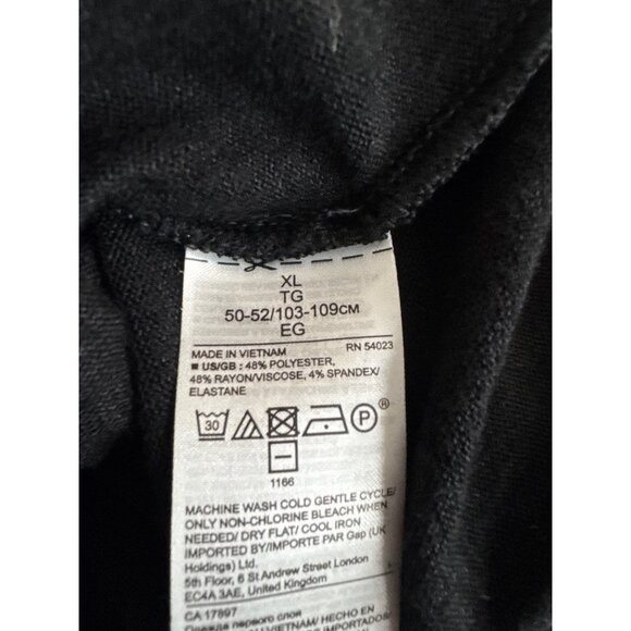 Banana Republic Womens size XL Black Long Sleeve Draped Front Top shirt knit - Picture 5 of 5